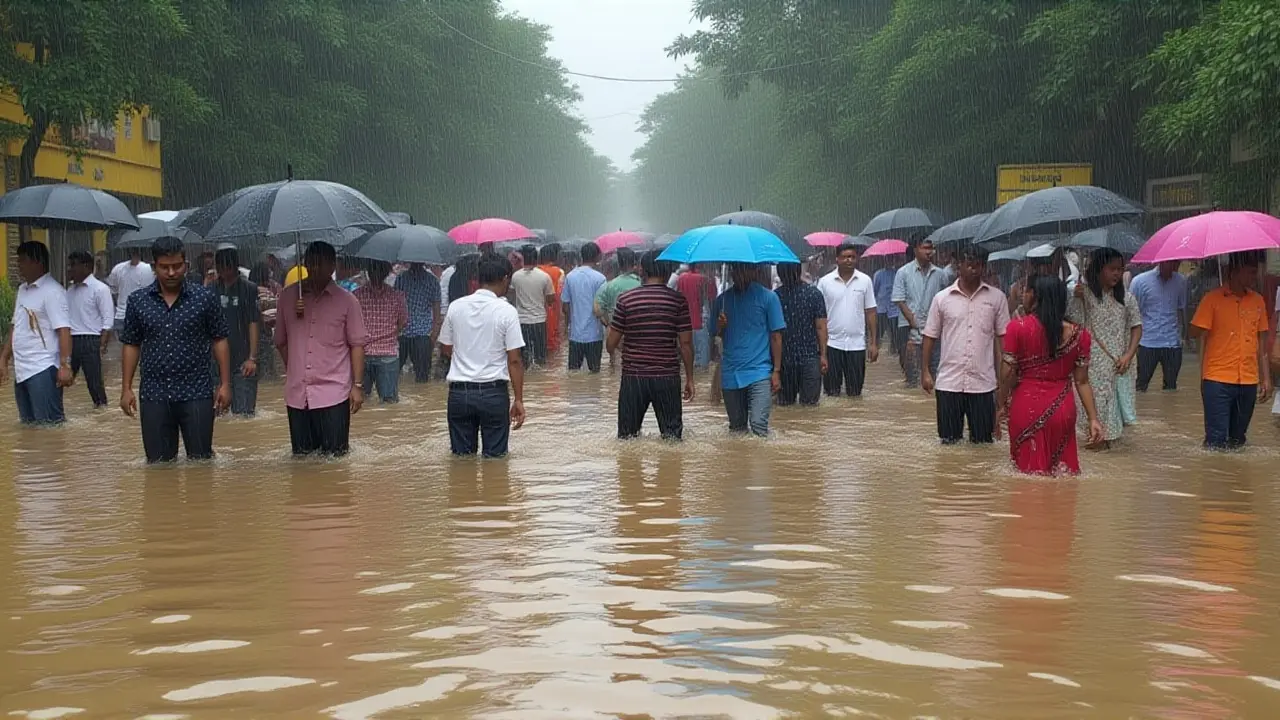मुंबई में बाढ़ का कहर: सड़कें बनीं नदियां, IMD ने जारी किया रेड अलर्ट